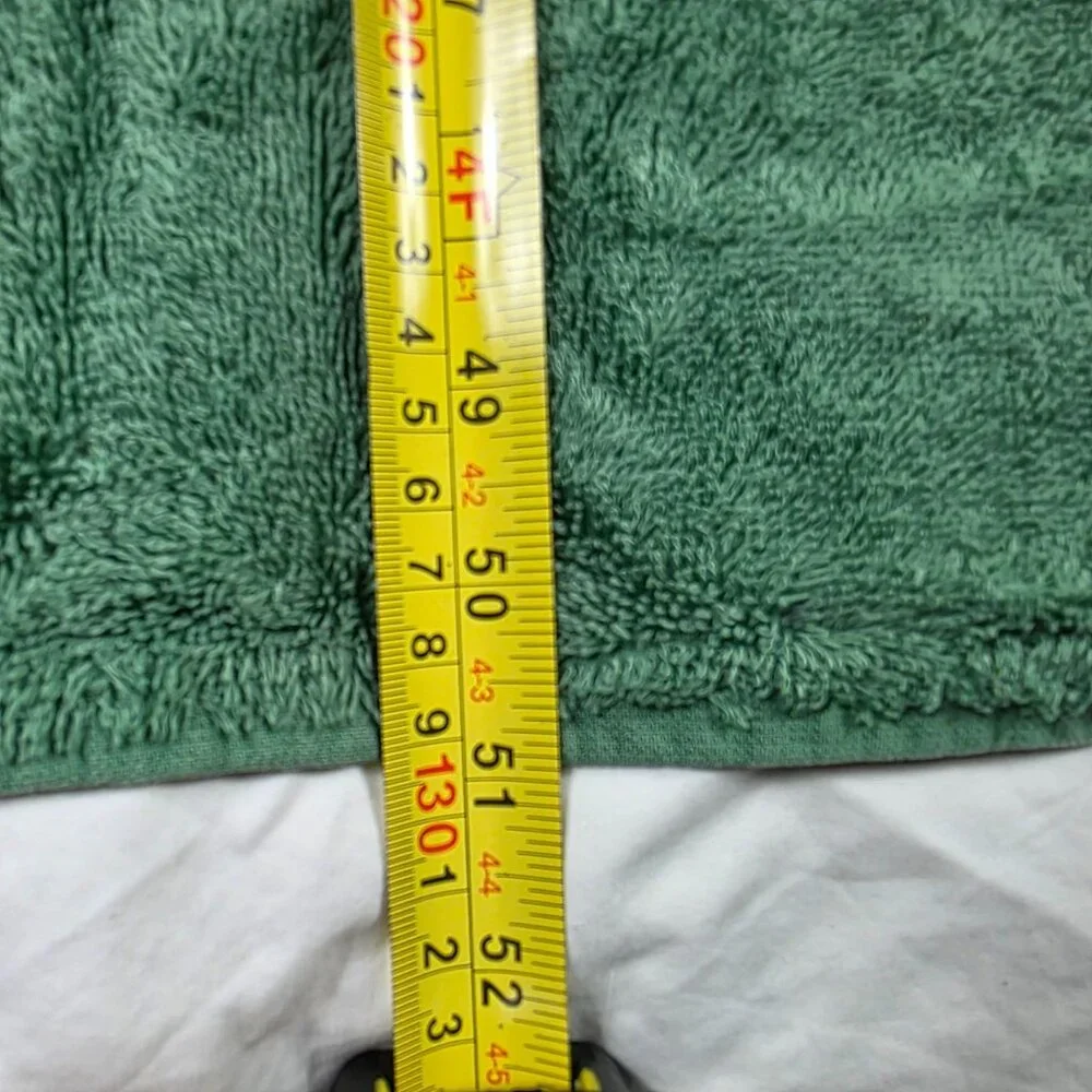 Vintage Grand Patrician Bath Towel Green Egyptian Cotton Made In USA Summer Out